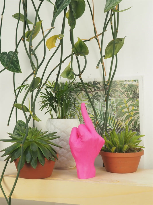 Escultura Mano F**k - Rosa