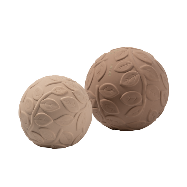 Conjunto de 2 bolas sensoriales follaje marrón