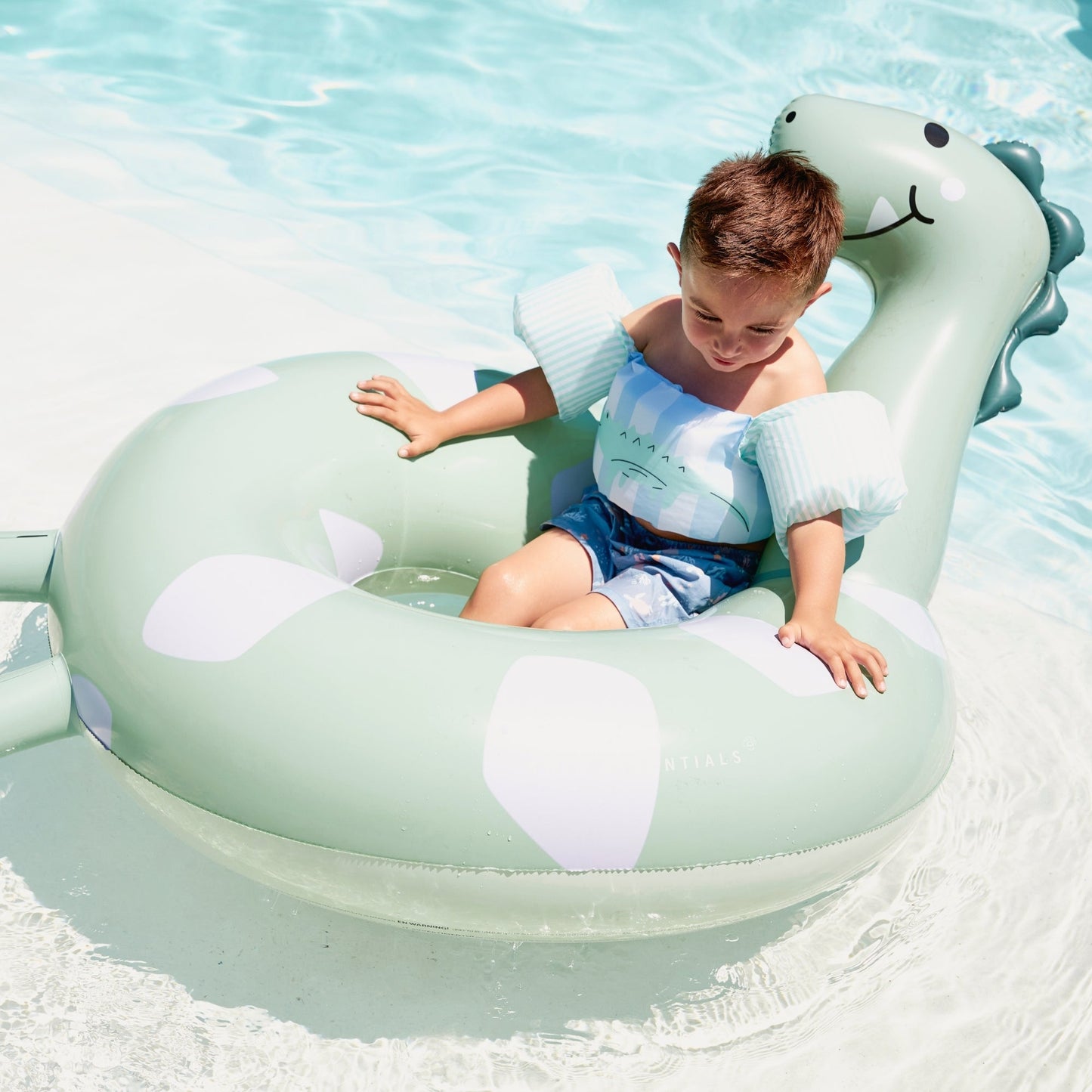 Swim Ring Animal - Green - Dino - Ø 95 cm