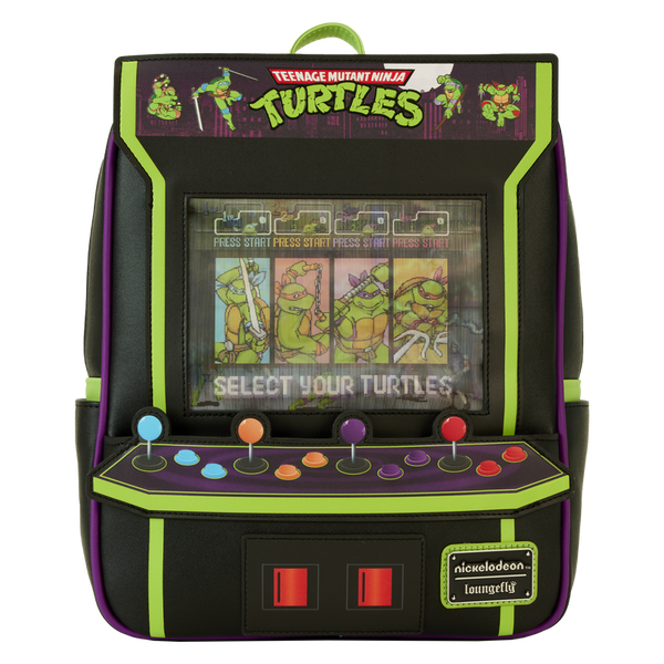 Mini Sac à Dos Les Tortues Ninja - Arcade Vintage Lenticular
