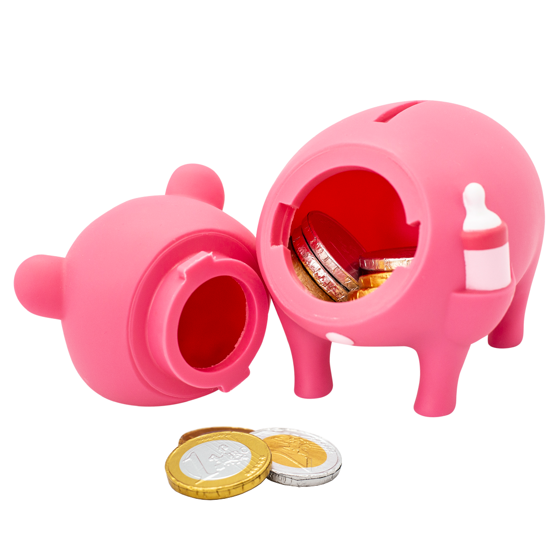 Rosa bebé niña cerdo