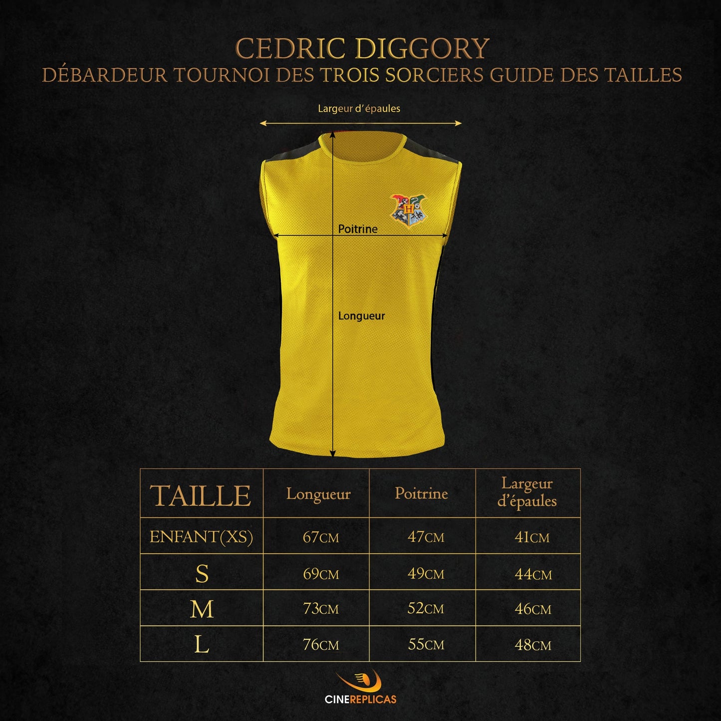 *Débardeur "Tournoi des Trois Sorciers" Cédric Diggory