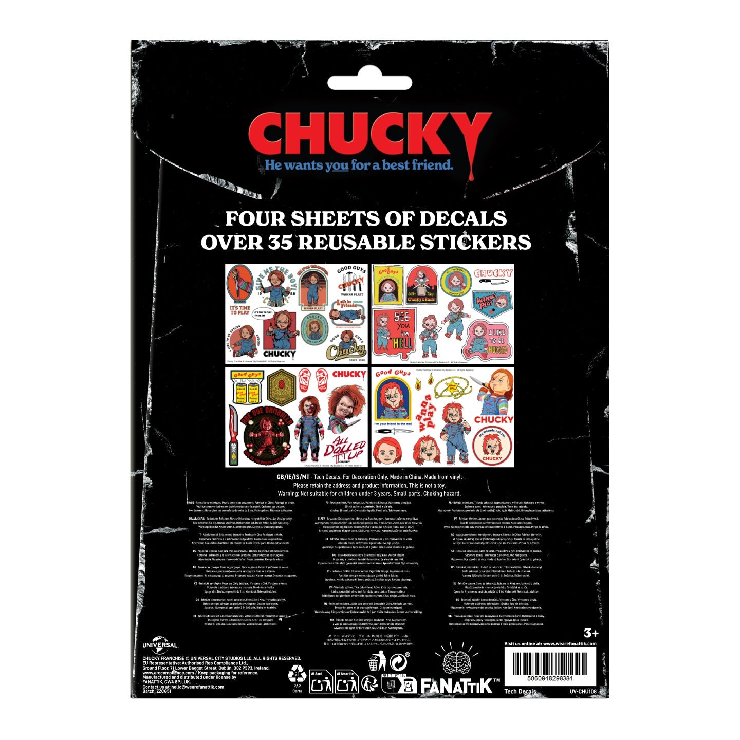 Stickers tech Chucky