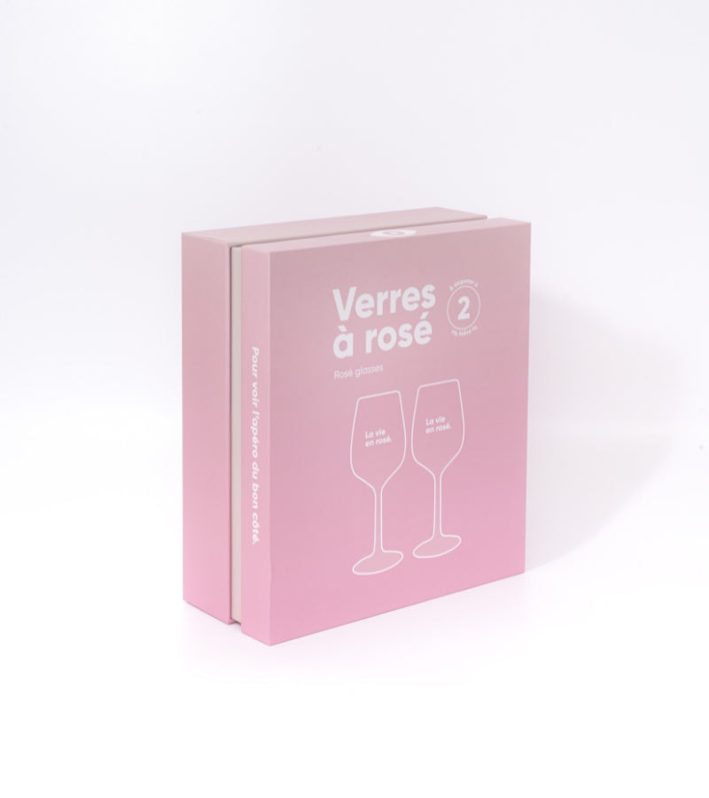 Set of two glasses - Rosé life