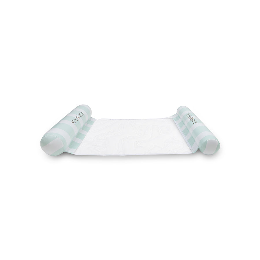 Water Hammock - Green - Resort Stripe