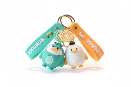 Porta -chave de pato dinossauro