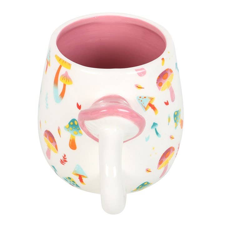 Tasse Funky Fungi en céramique avec anse en forme de champignon