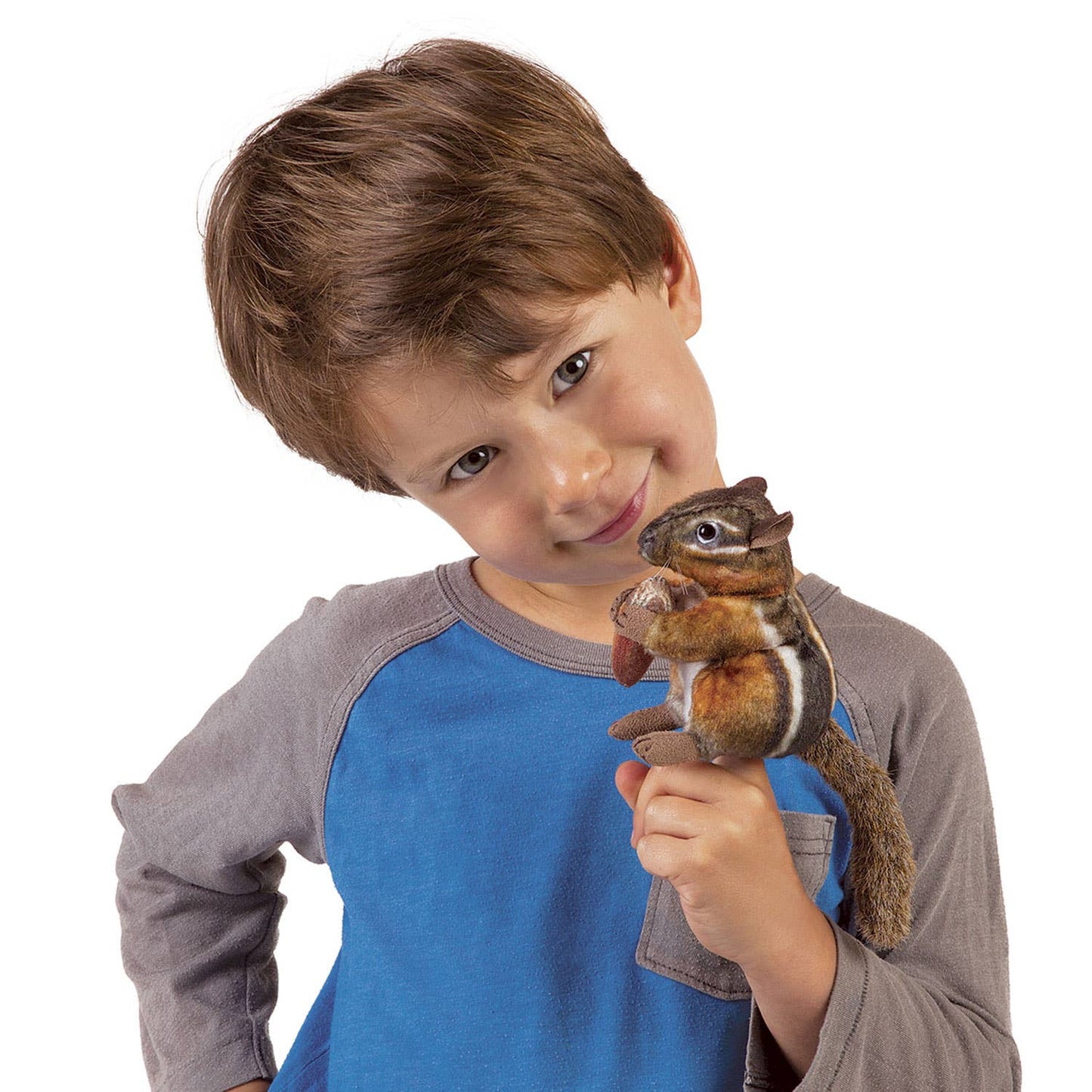 Mini títere de dedo Tamia con borla