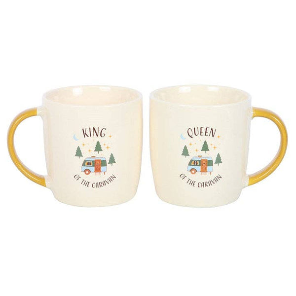 Conjunto de duas canecas "Rena e Rei do Acampamento"