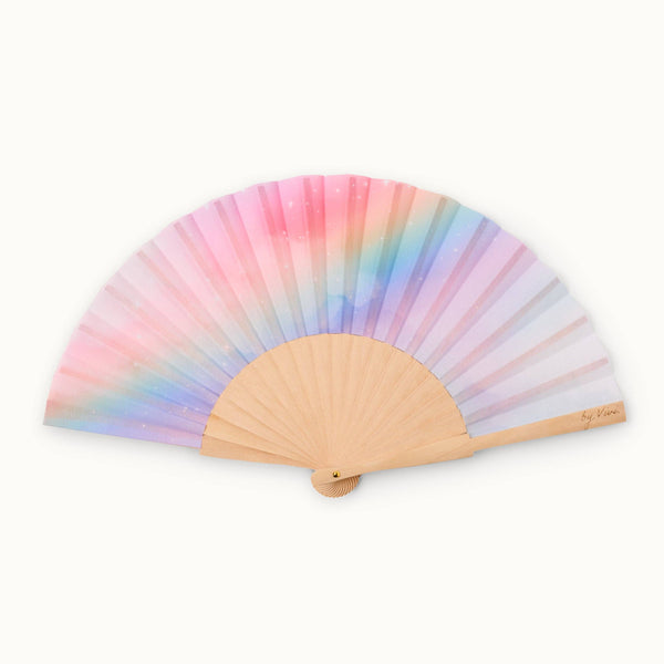 Ventaglio unicorno arcobaleno