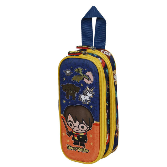 Astuccio doppio con stemma di Harry Potter 3D