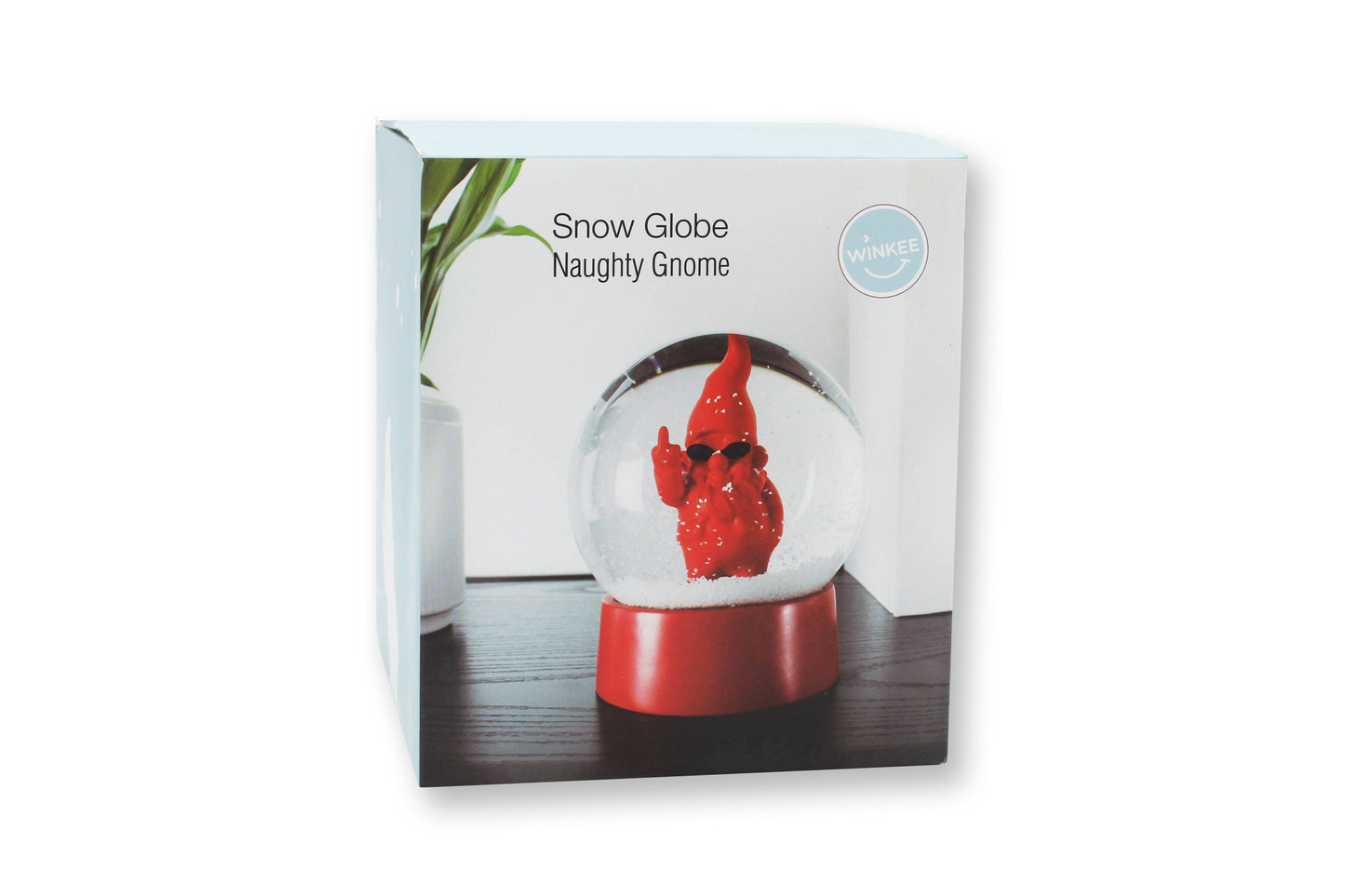F**k Garden Gnome Snow Globe - Red