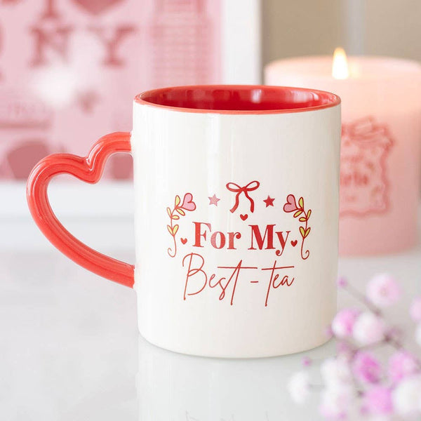 Pour ma tasse Meilleur-Thé avec anse en forme de cœur