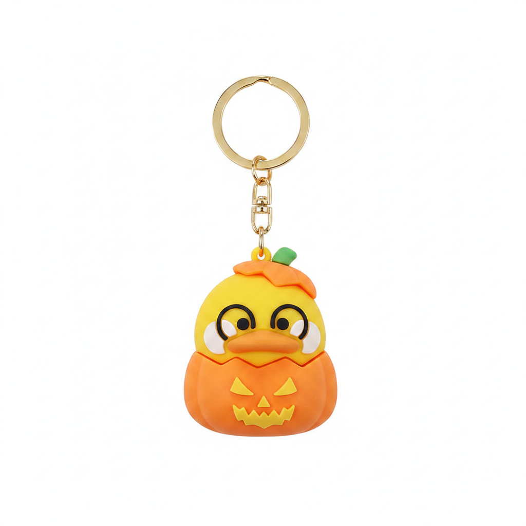Porte Clés Canard Citrouille