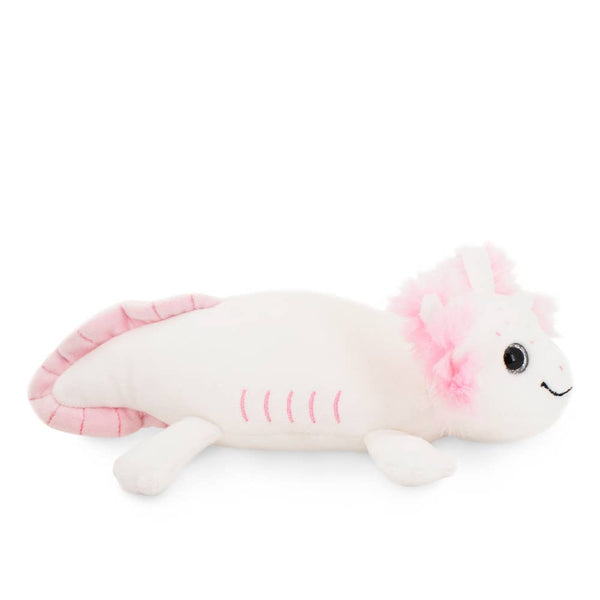 Peluche ajolote blanco, 20 cm