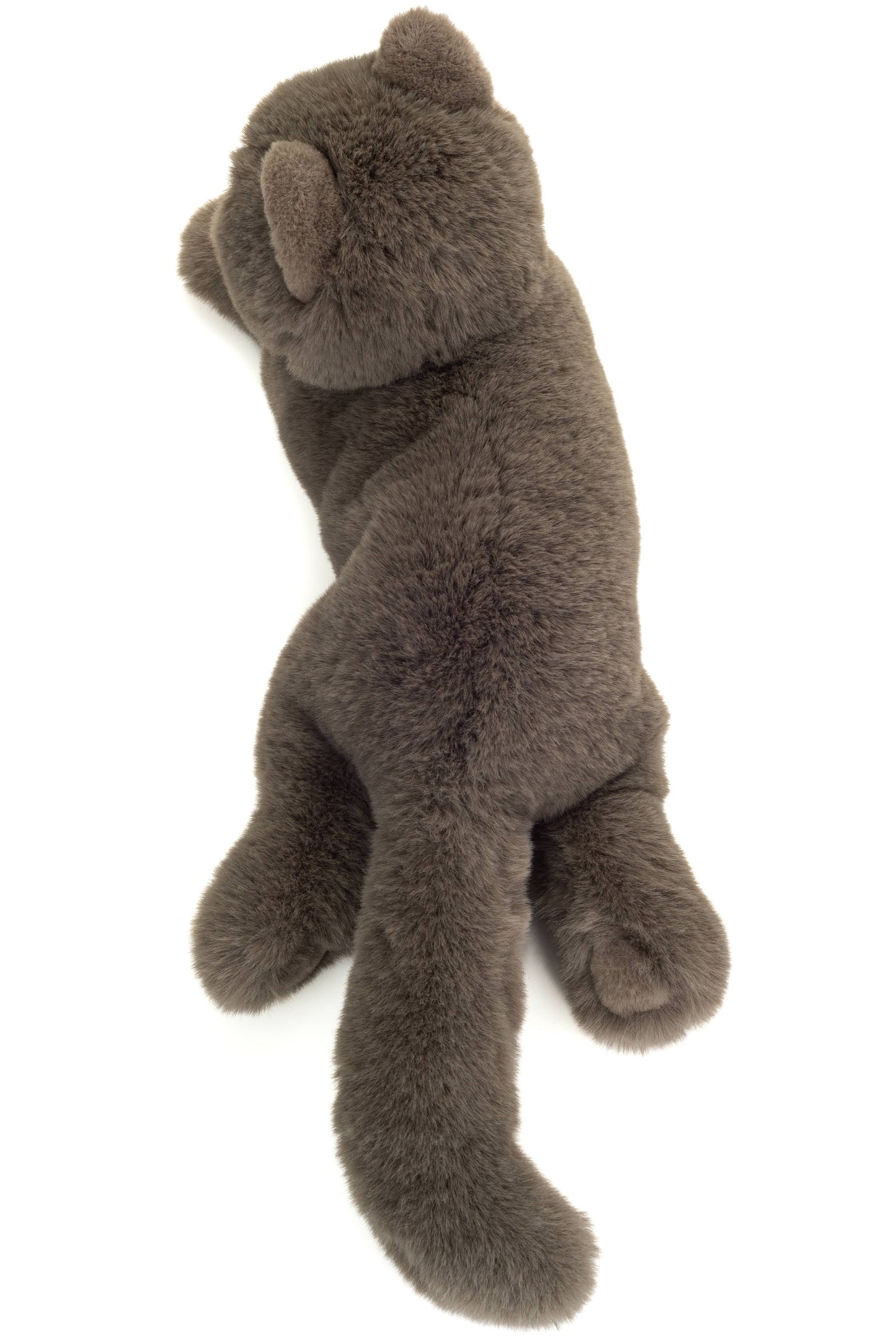 Peluche Chat chartreux couché