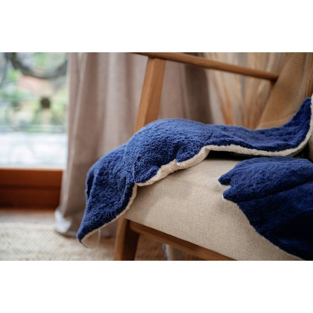 Manta raya grande de peluche | Azul