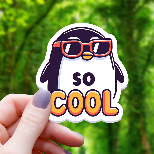 Autocollant Pingouin “So Cool”
