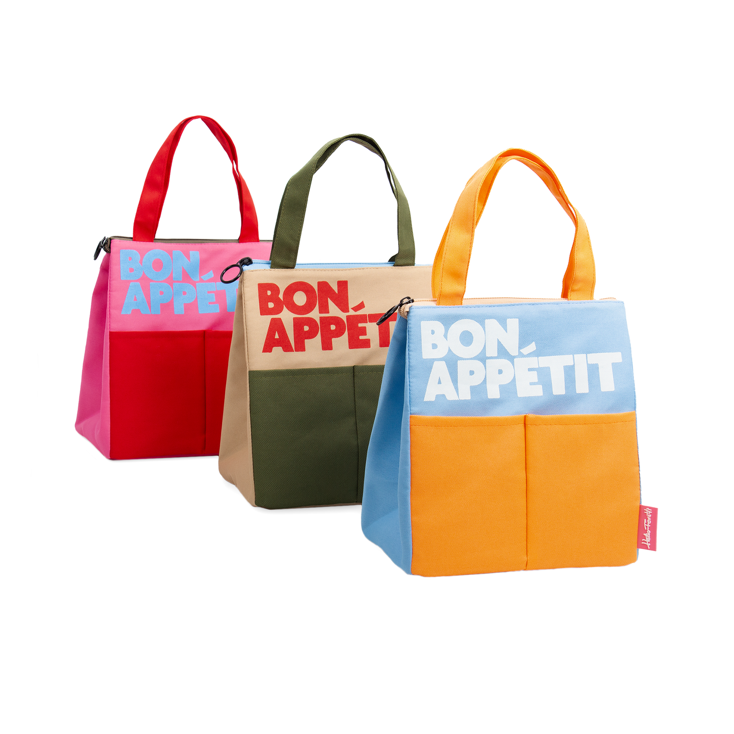Sac à Déjeuner Orange Bon Appétit Helio Ferretti Vue 3