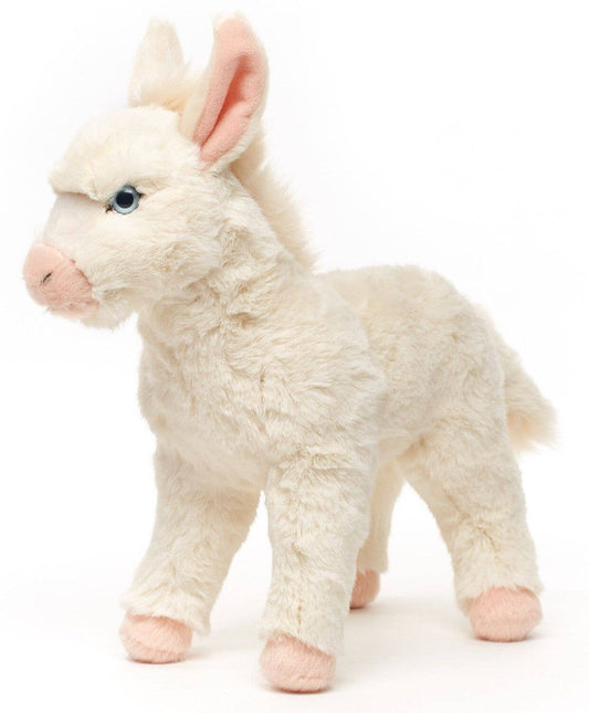 Burro barroco blanco, de pie - 30 cm (altura) - peluche