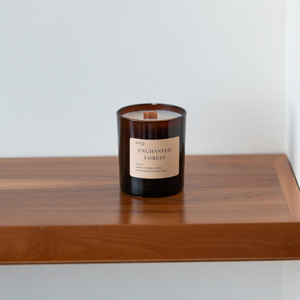 Bougie Forêt enchantée – 50 h – Oito.Atelier