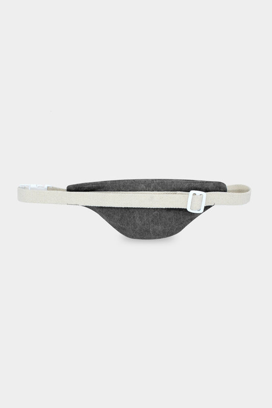 Sac banane Augustin denim gris - ANCIEN TISSU