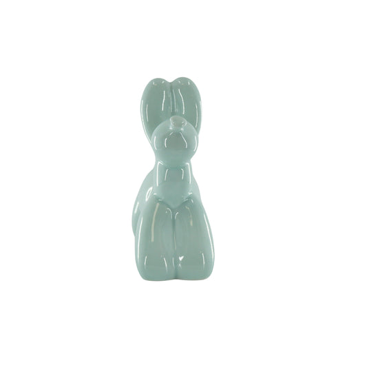 Ornement - Tirelire Chien Ballon - Vert menthe - 17x7x17cm