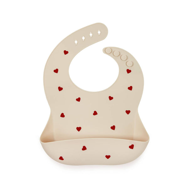 Bavoir en silicone Shayan Amore - ivoire
