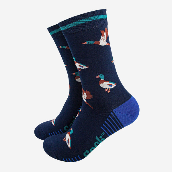 Chaussettes Bleues marine Canards Colvert