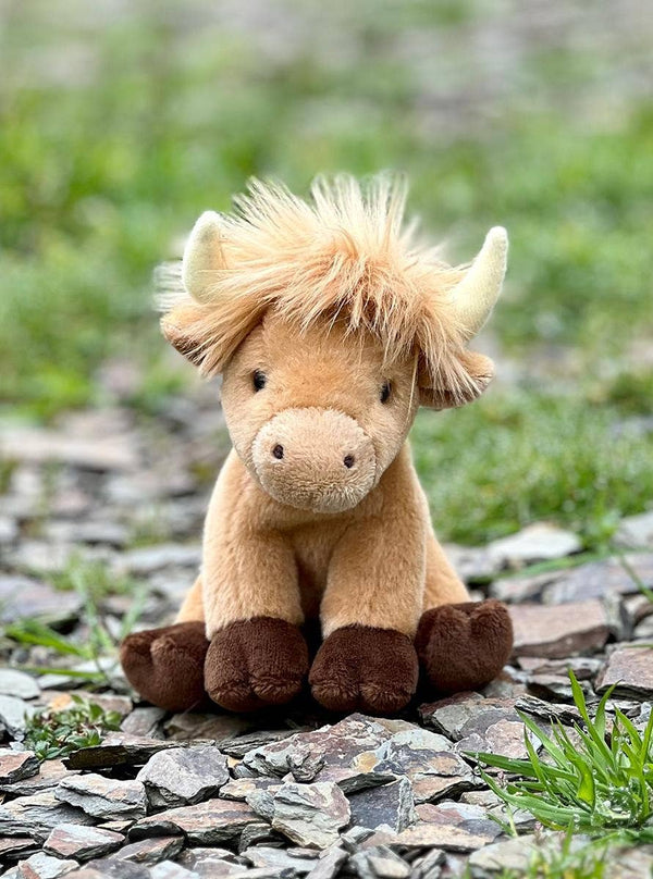 Peluche a forma di vitello delle Highlands
