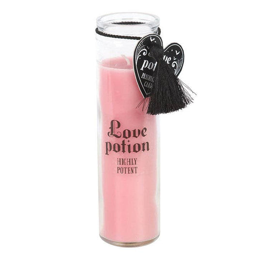 Bougie tube en verre Love Potion parfum fruit de la passion