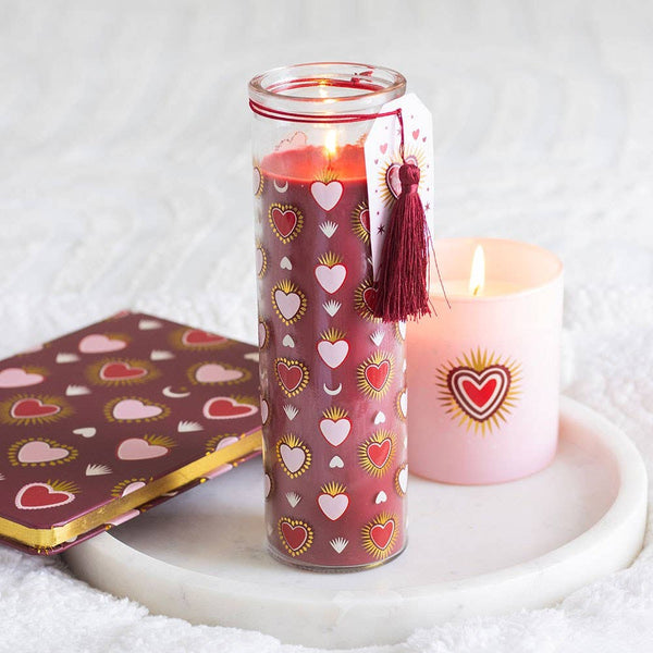 Candela profumata Sacred Hearts in tubo - Fico nero