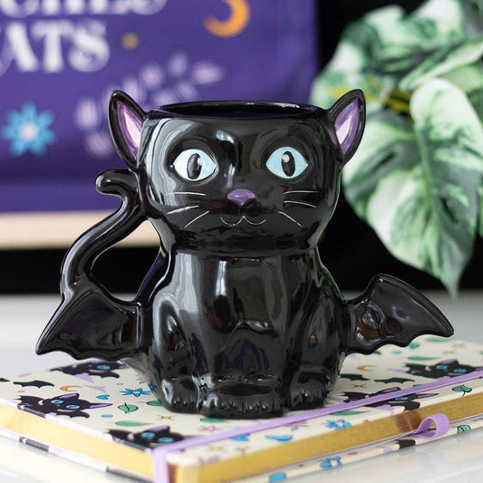Gothic Bat Cat 3D Mug