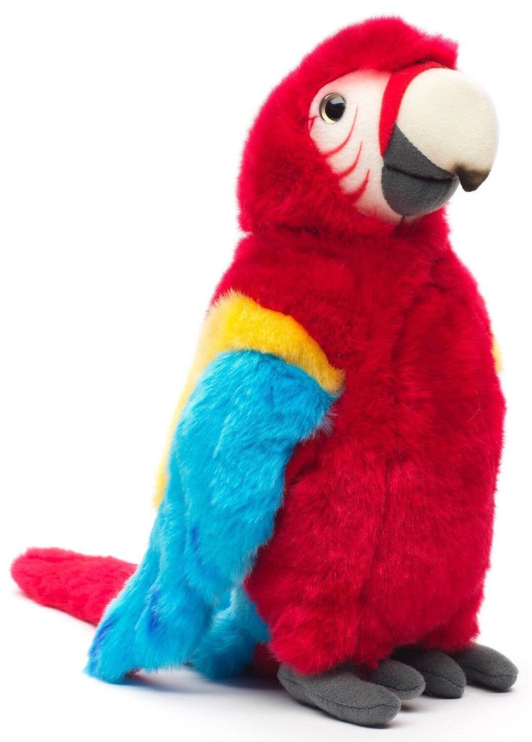 Peluche de guacamayo rojo