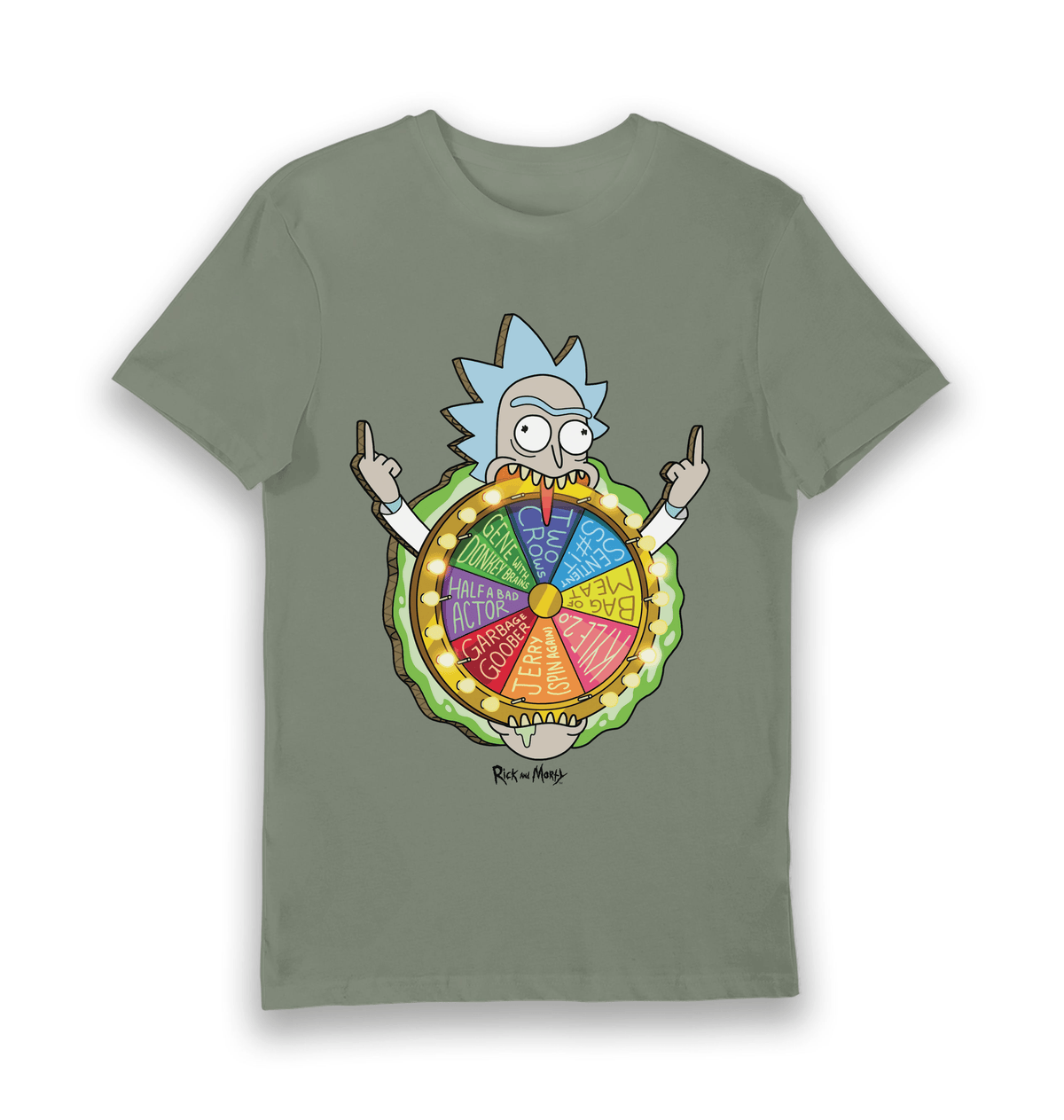 T-shirt adulte Rick and Morty Spin the Wheel