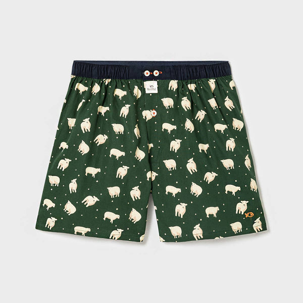 Caleçon 100% coton biologique Moutons
