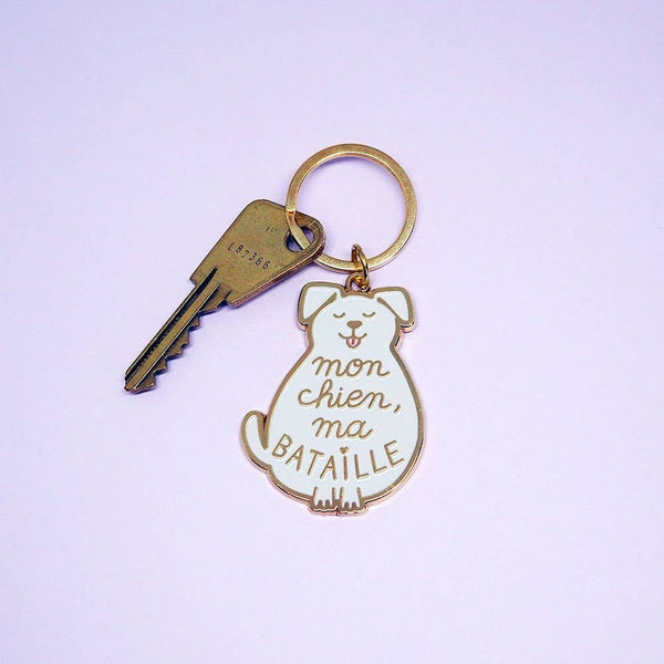 Sleutelhanger "Mijn hond, mijn strijd"