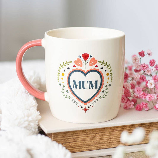 Mug Cœur Folk Maman