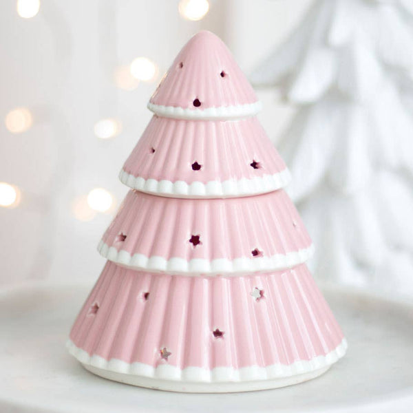 Brûleur à Huile Sapin de Noël Rose