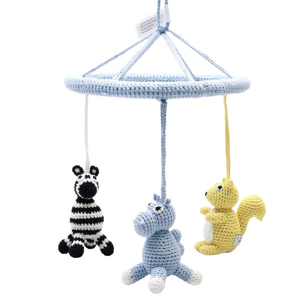 Mobile con cammello, scoiattolo e zebra