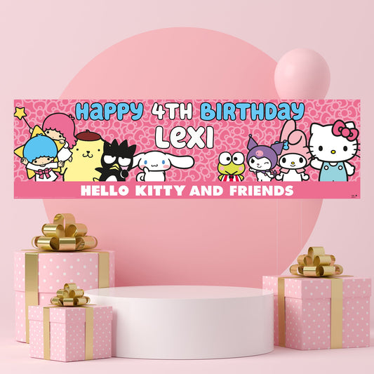 Bannière d’anniversaire – Hello Kitty