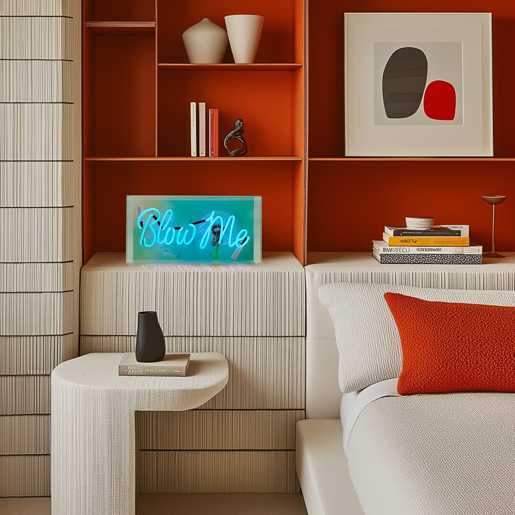 'Blow Me' Neon Box Sign