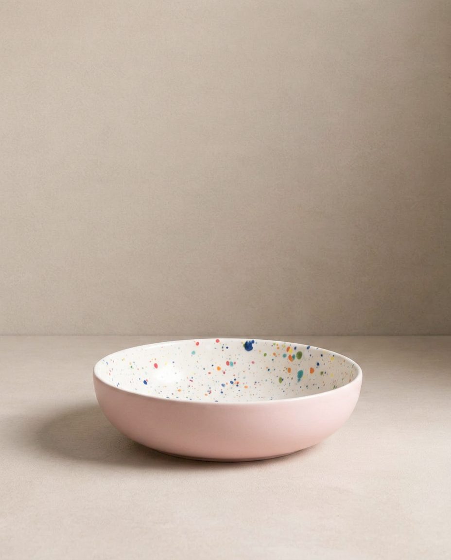 Breeze Party Duo Stoneware 10 Piece Set Pink
