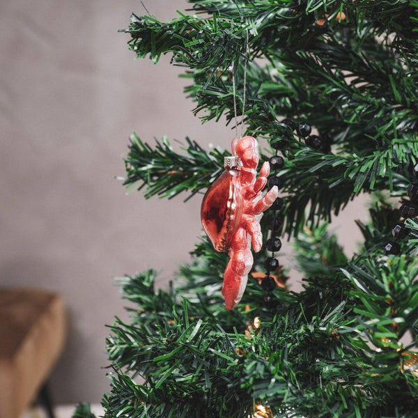 Weihnachtskugel mit Krabbenmotiv