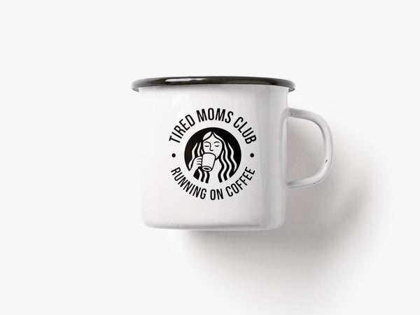 Caneca de verniz "Clube das Mães Cansadas"