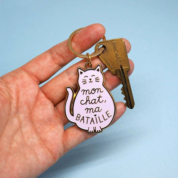 Sleutelhanger "Mijn kat, mijn strijd"