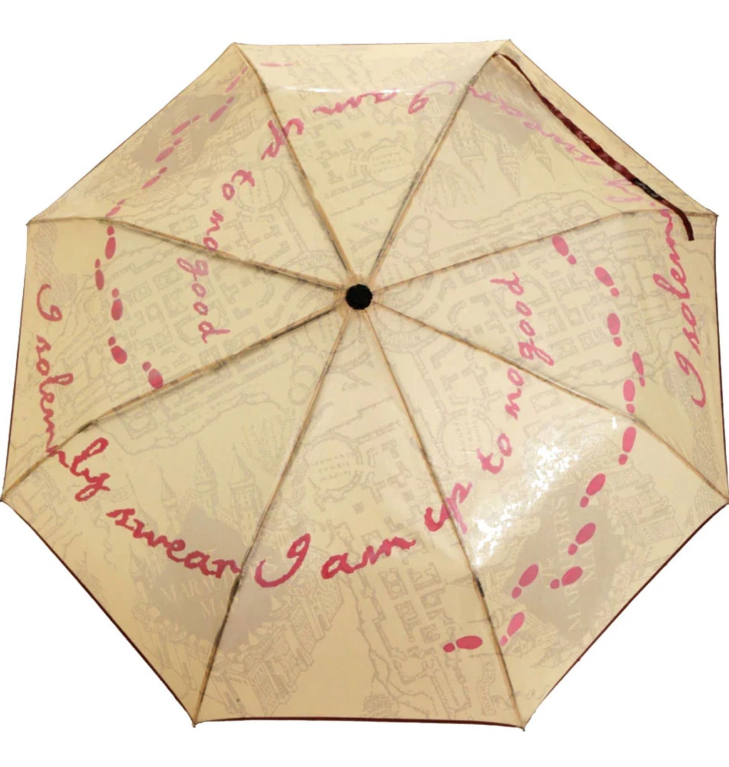 Parapluie Harry Potter Carte du Maraudeur réactif à l’eau