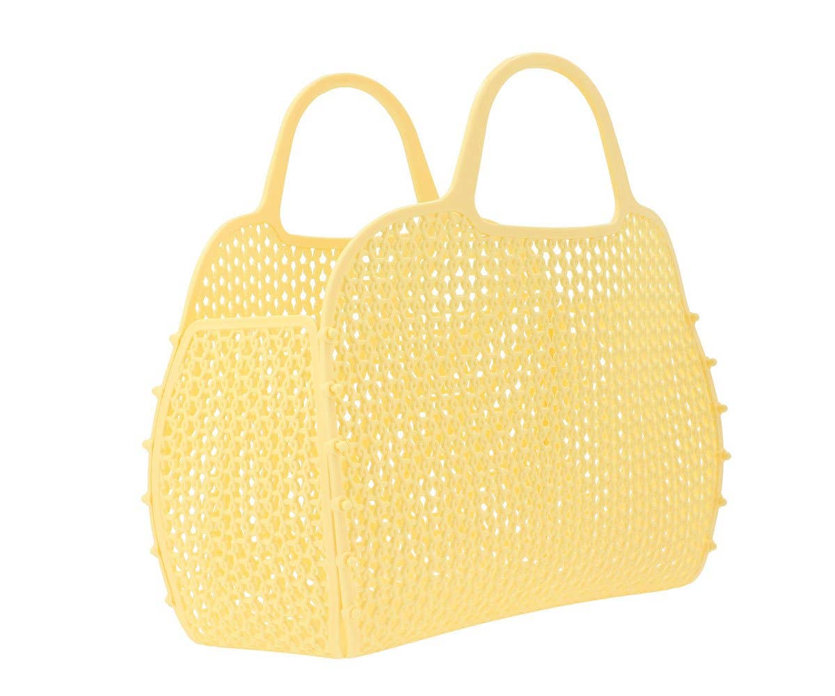 Bolso retro vintage amarillo limón