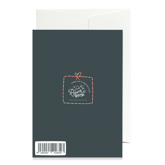 Carte de vœux de Noël à la Montagne