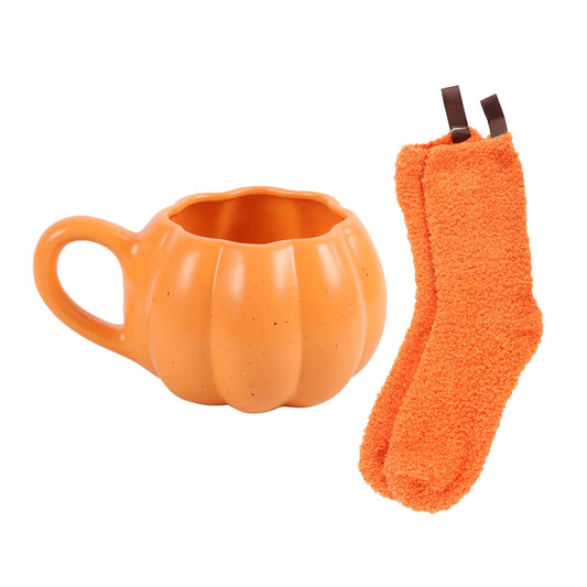 Pumpkin Mug & Socks Set